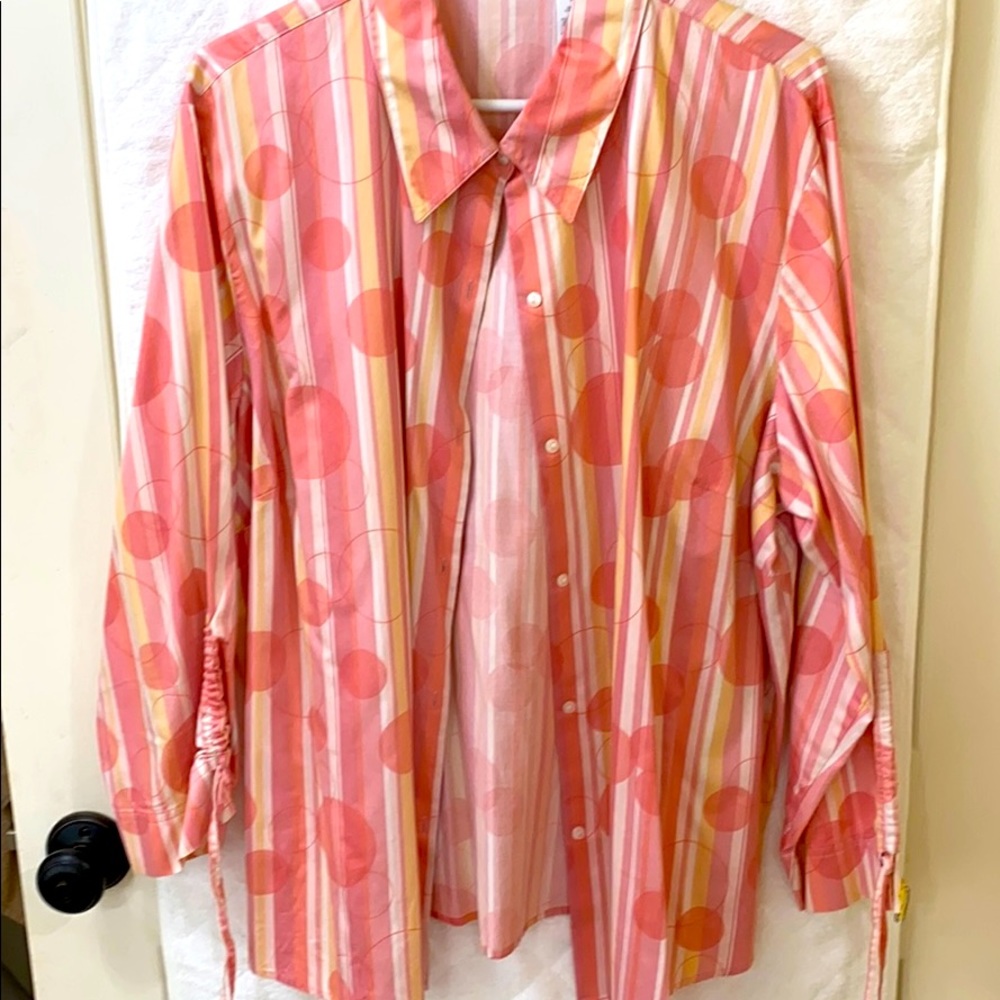 Liz Claiborne button down patterned shirt.